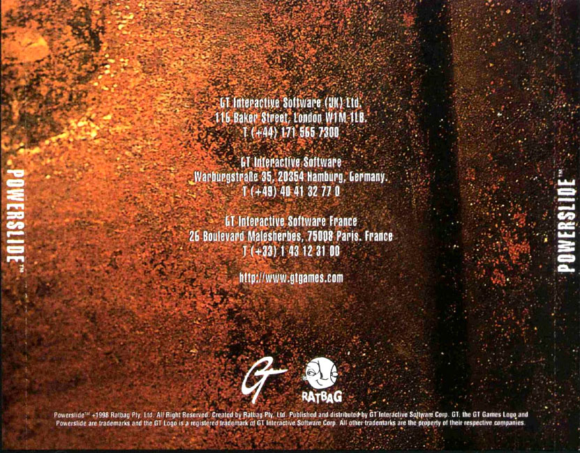 Powerslide - zadn CD obal