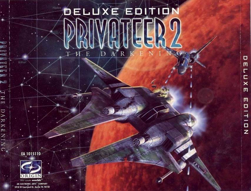 Privateer 2: The Darkening Deluxe Edition - zadn CD obal
