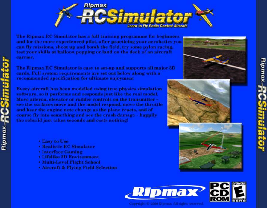RC Simulator - zadn CD obal