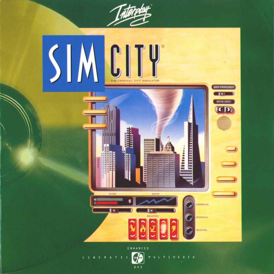 SimCity Enhanced CD-ROM - pedn CD obal