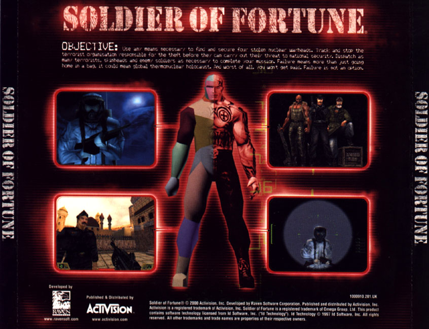 Soldier of Fortune - zadn CD obal 2