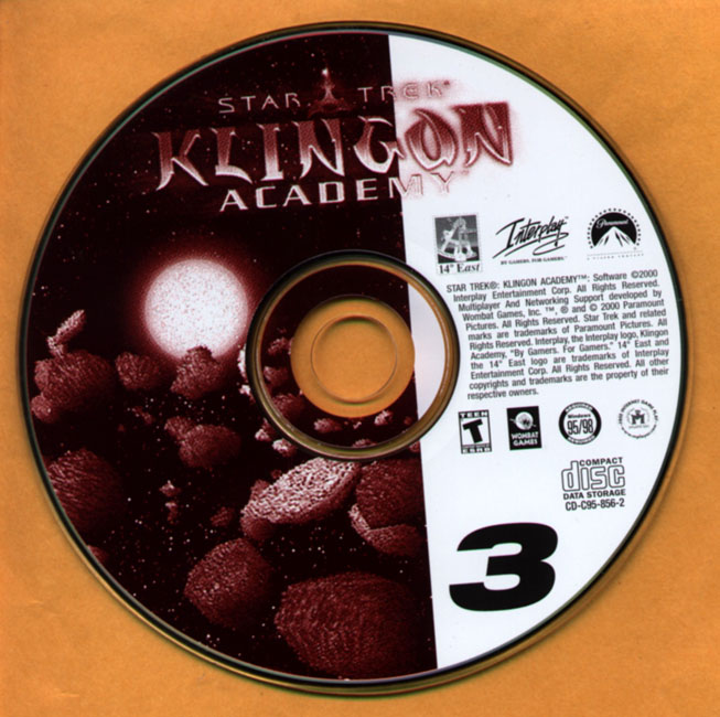 Star Trek: Klingon Academy - CD obal 3