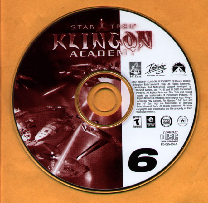 Star Trek: Klingon Academy - CD obal 6