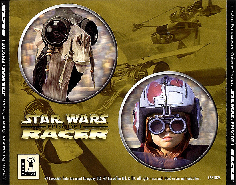Star Wars Episode I: Racer - zadn CD obal
