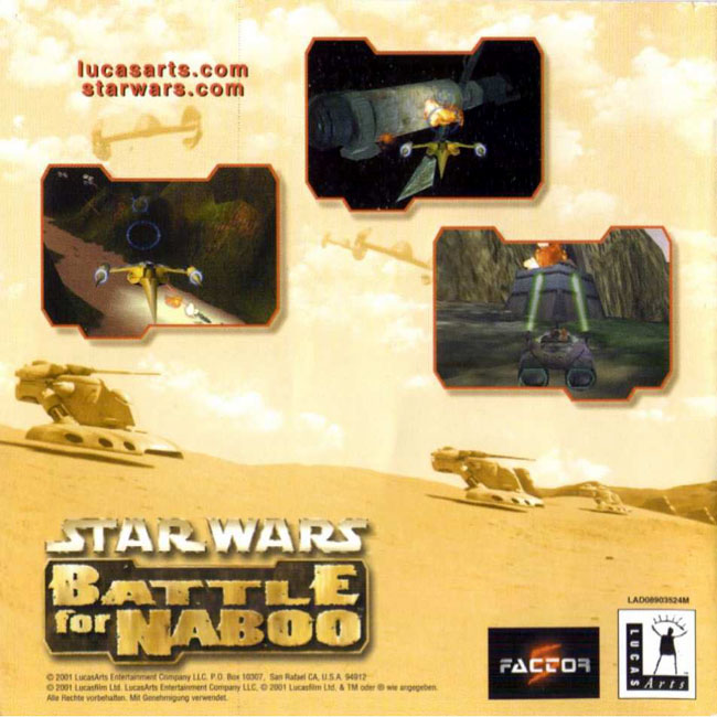 Star Wars: Battle for Naboo - pedn vnitn CD obal