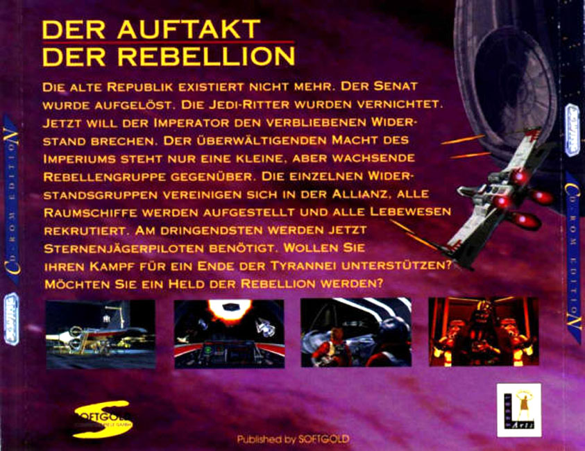 Star Wars: X-Wing - zadn CD obal