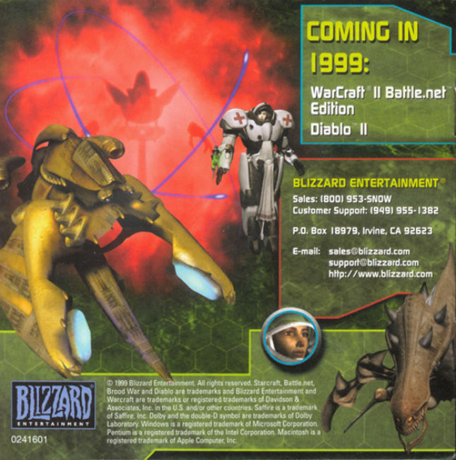 StarCraft: Brood War - pedn vnitn CD obal