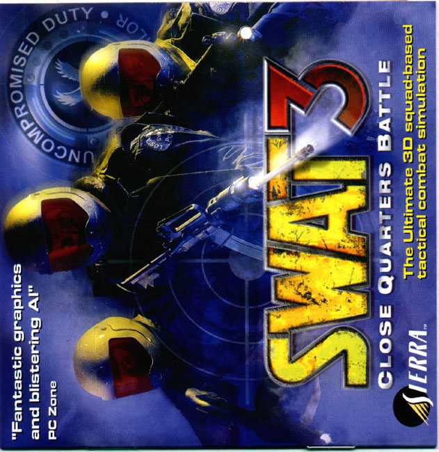 SWAT 3 - Close Quarters Battle - pedn CD obal 2