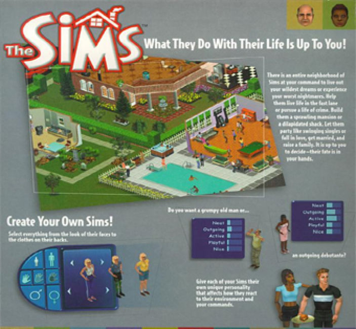 The Sims - pedn vnitn CD obal