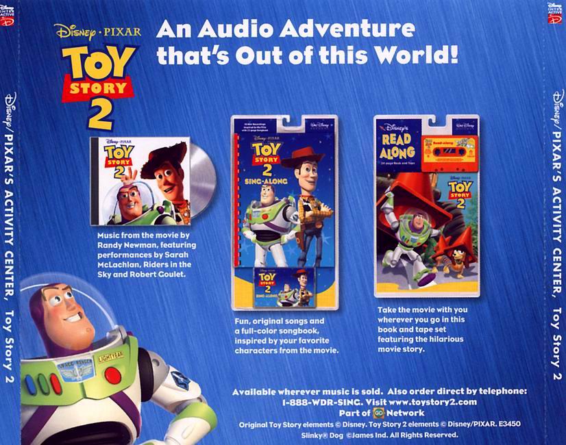 Toy Story 2 - zadn CD obal 2