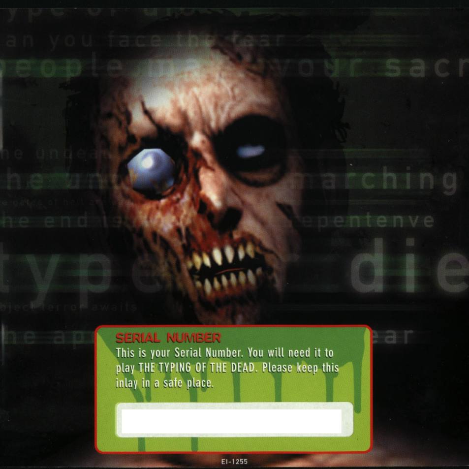 The Typing of The Dead - pedn vnitn CD obal