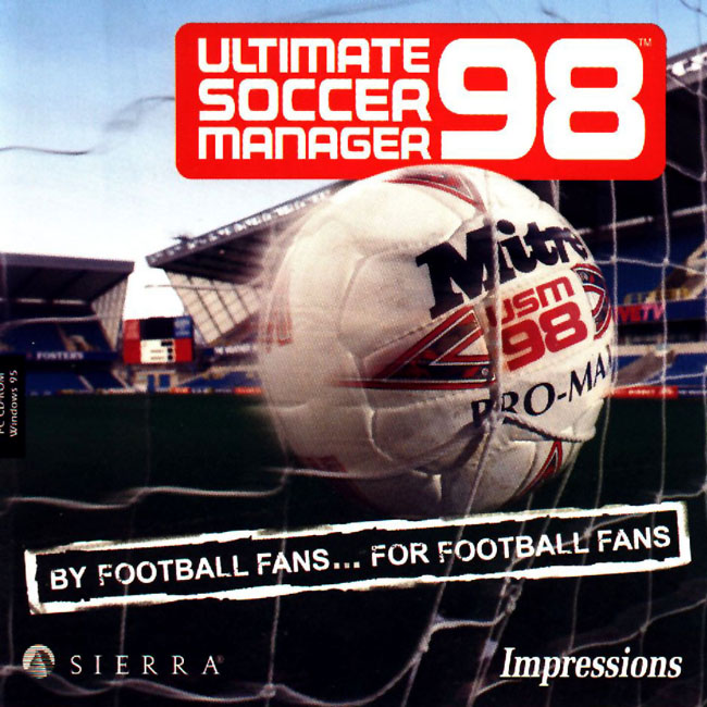 Ultimate Soccer Manager 98 - pedn CD obal