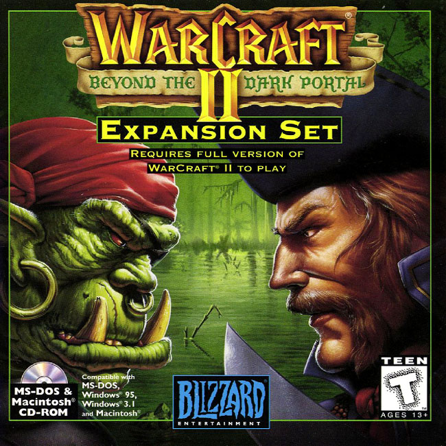 WarCraft 2: Beyond the Dark Portal - pedn CD obal