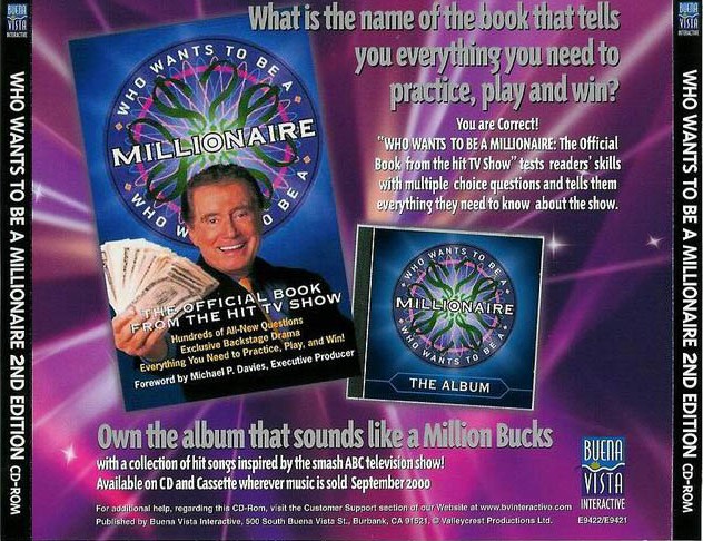 Who Wants to be a Millionaire?: 2nd Edition - zadn CD obal