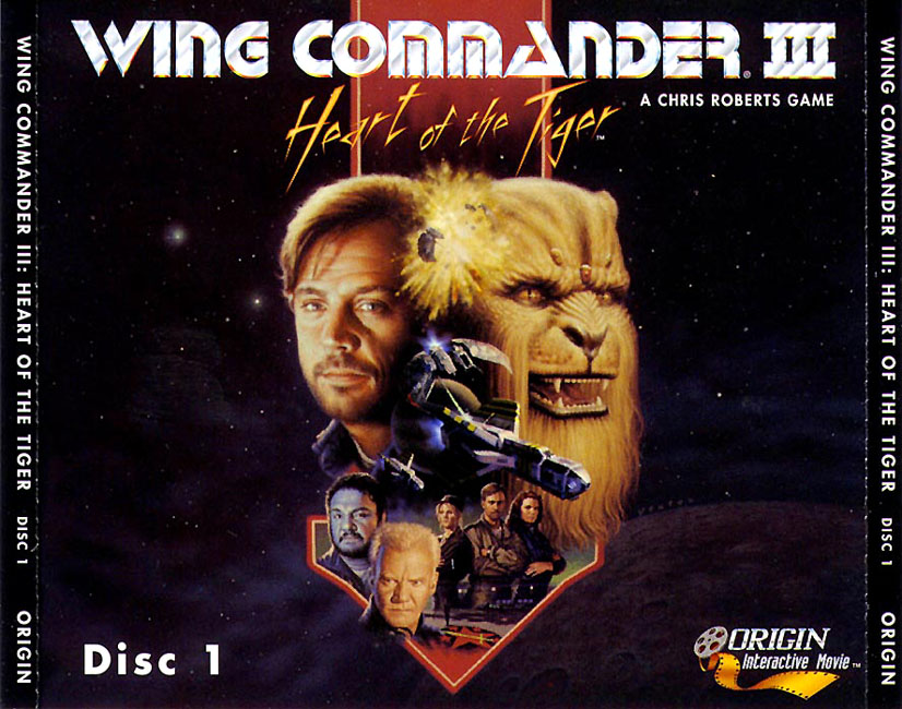 Wing Commander 3: The Heart of Tiger - zadn CD obal