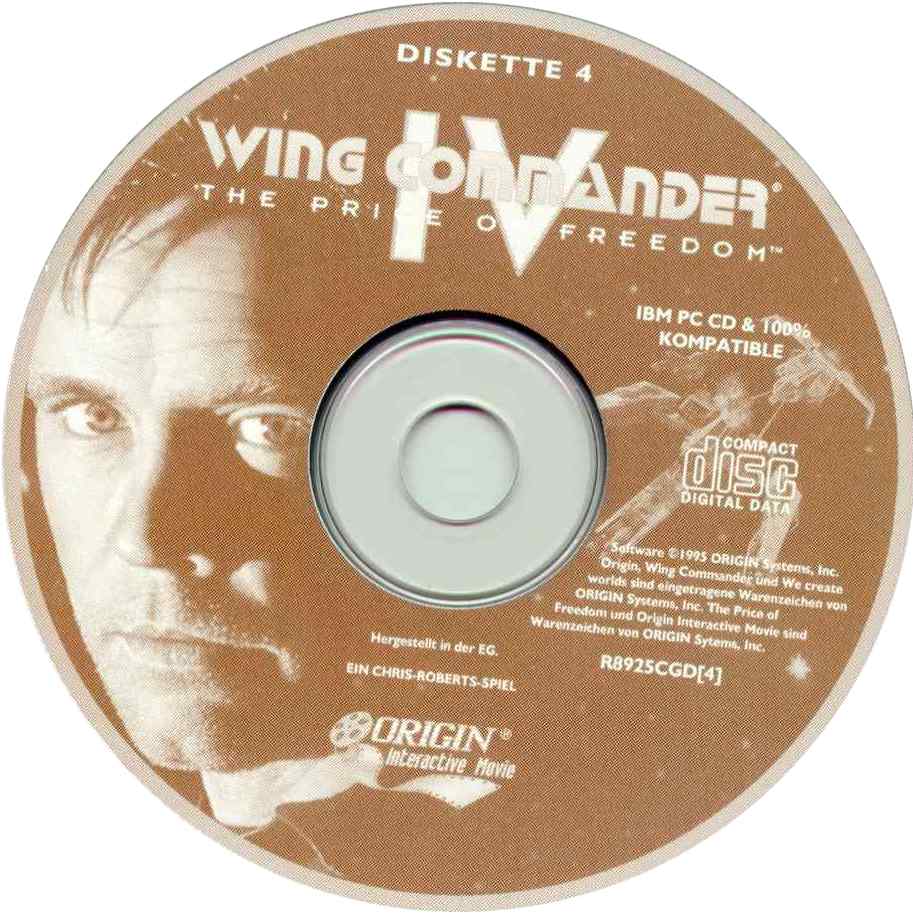 Wing Commander 4: The Price of Freedom - CD obal 4