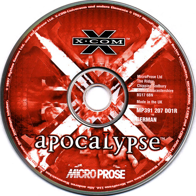 X-COM: Apocalypse - CD obal