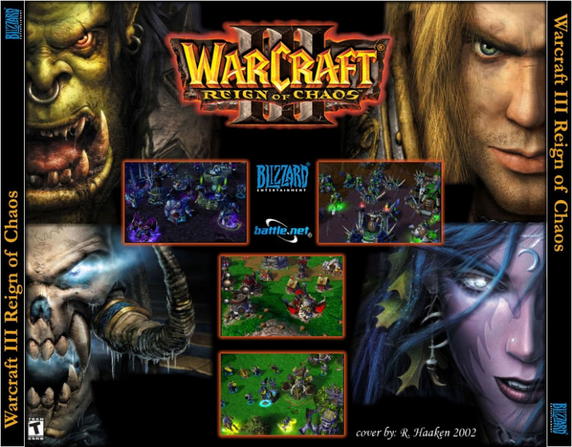 WarCraft 3: Reign of Chaos - zadn CD obal