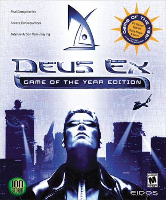 Deus Ex: Game of the Year Edition - pedn CD obal