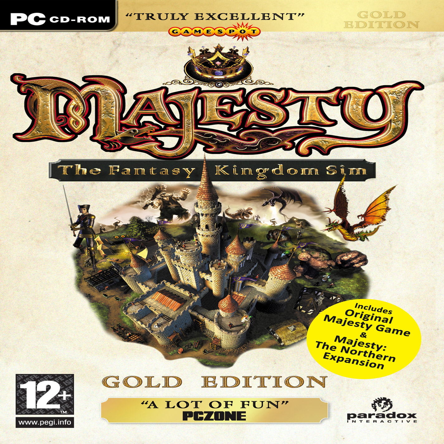 Majesty: The Fantasy Kingdom Sim - Gold Edition - pedn CD obal 2