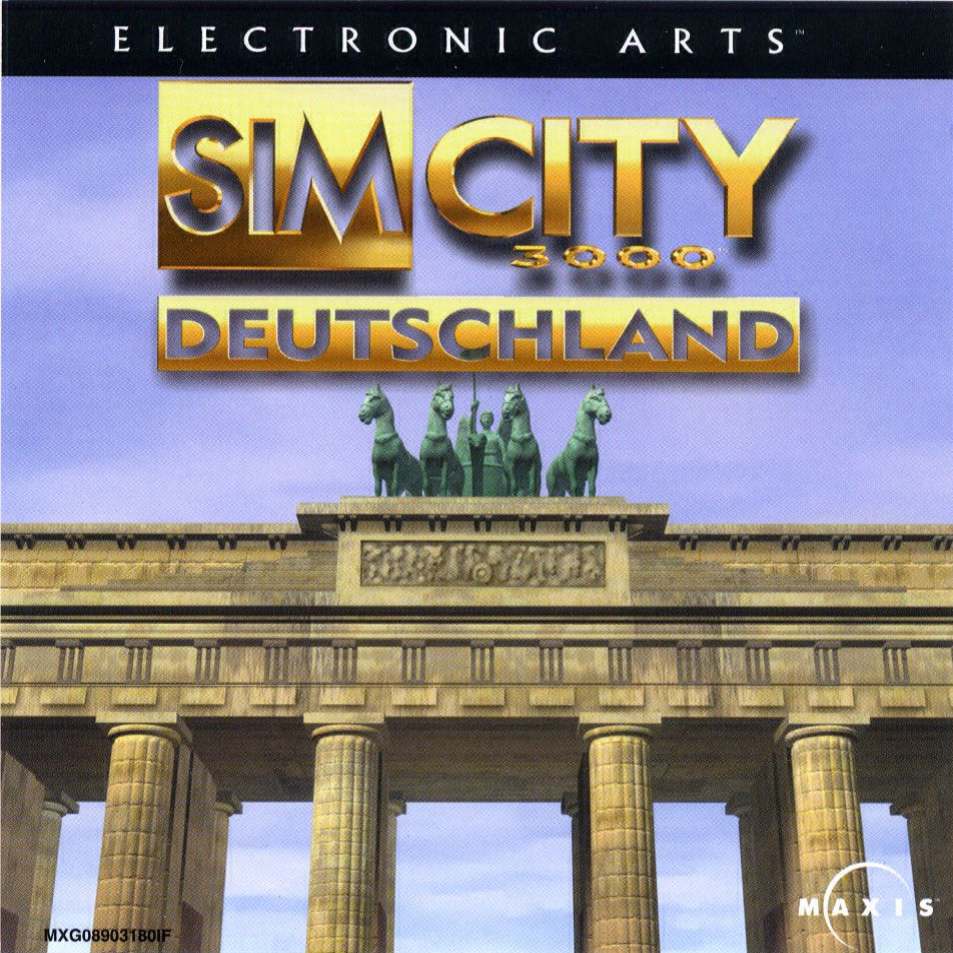SimCity 3000: Deutschland - pedn CD obal