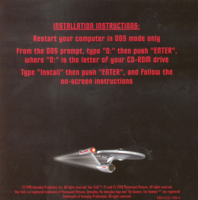 Star Trek: Judgement Rites - pedn vnitn CD obal