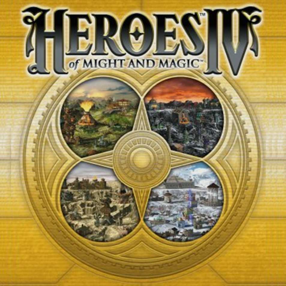 Heroes of Might & Magic 4 - pedn CD obal 2