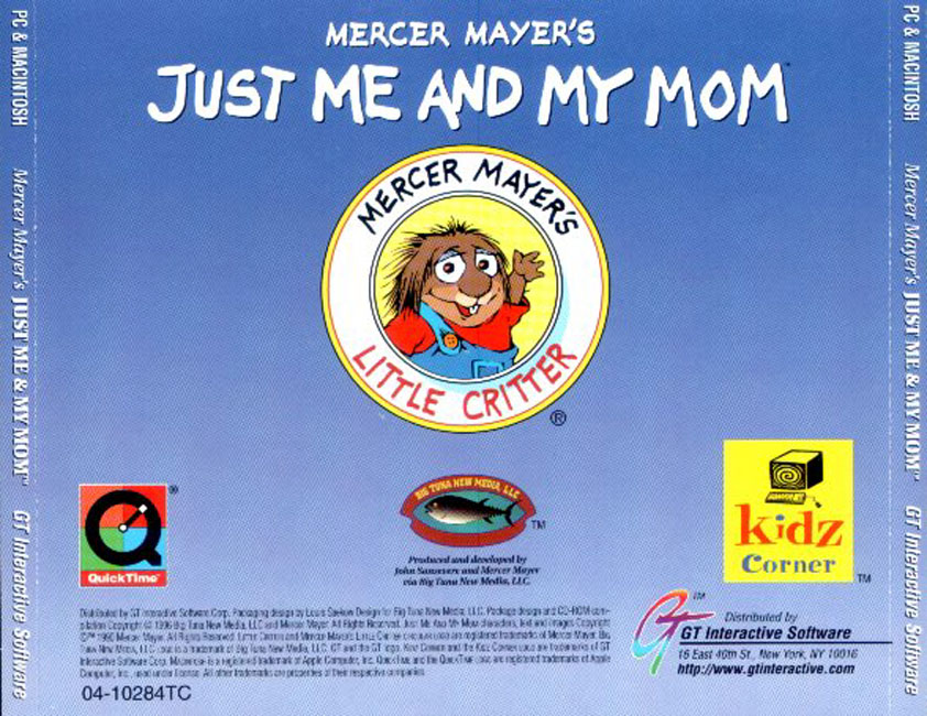 Mercer Mayer's Just me and my Mom - zadn CD obal