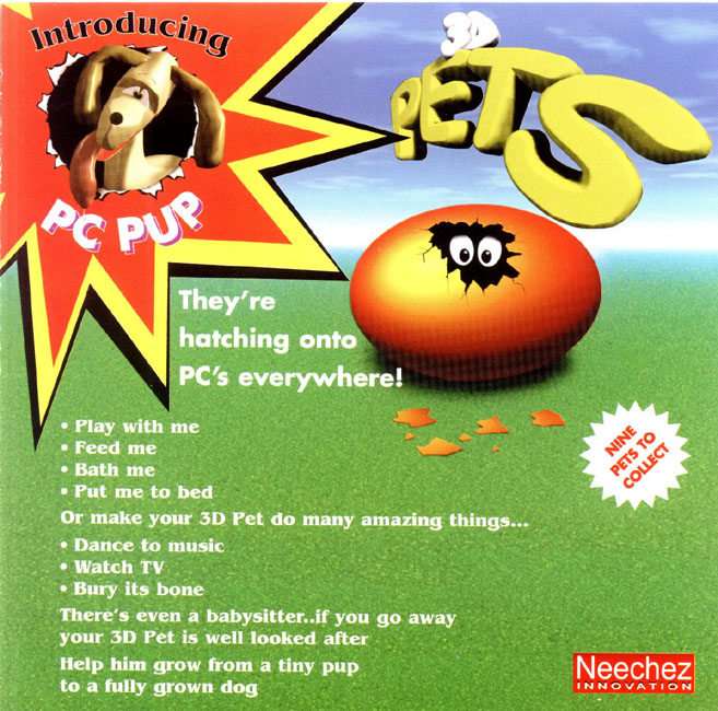 3D Pets: PC Pup - pedn CD obal