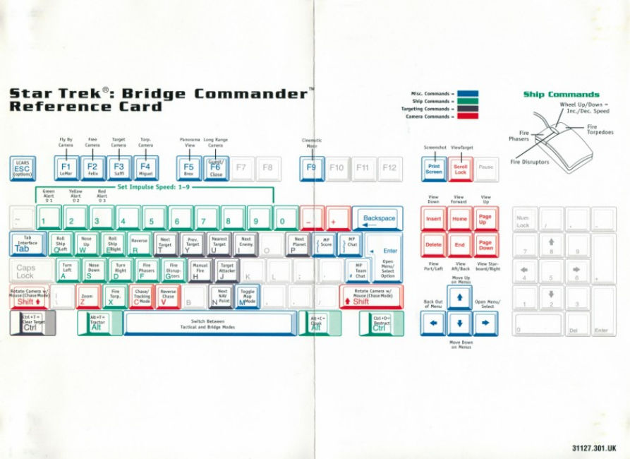 Star Trek: Bridge Commander - zadn vnitn CD obal