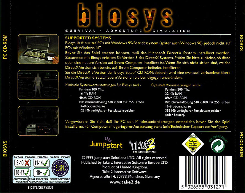 Biosys - zadn CD obal