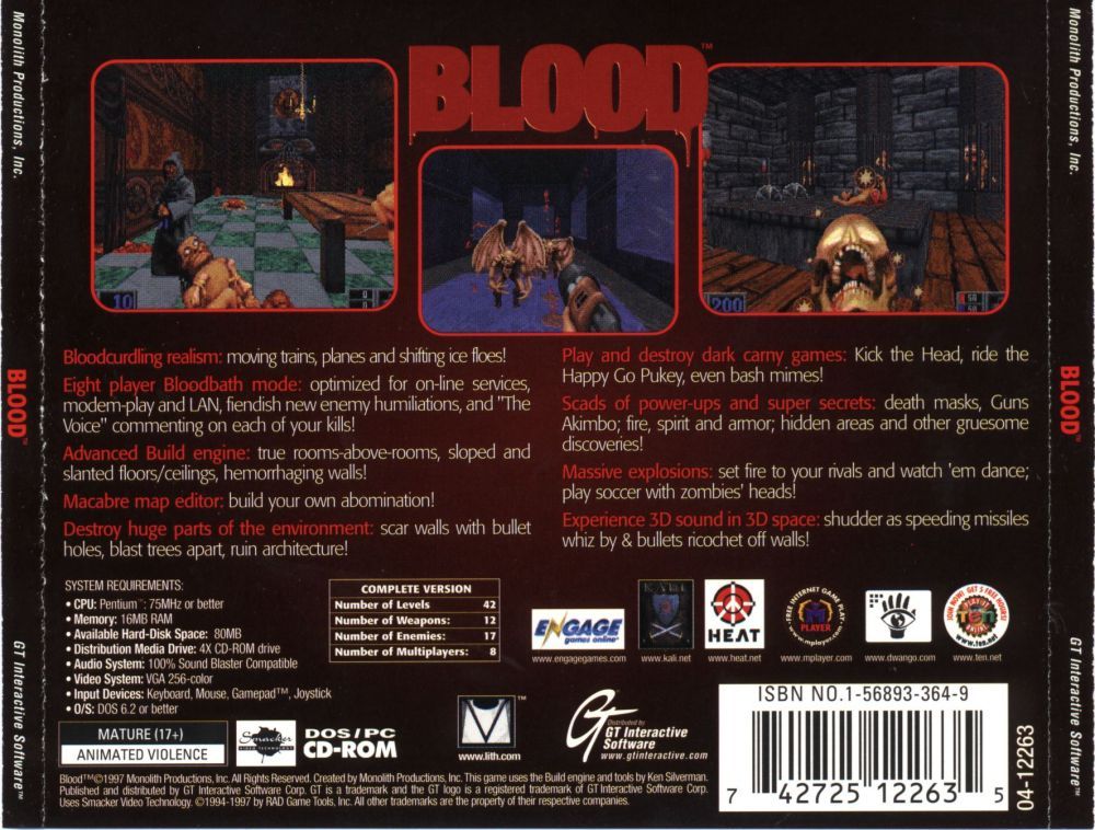 Blood: Spill Some - zadn CD obal