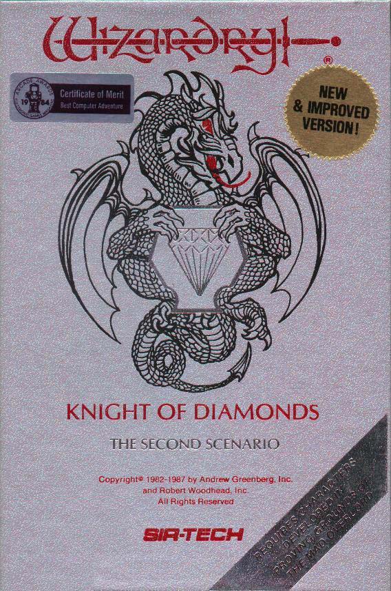 Wizardry II: The Knight of Diamonds - pedn CD obal