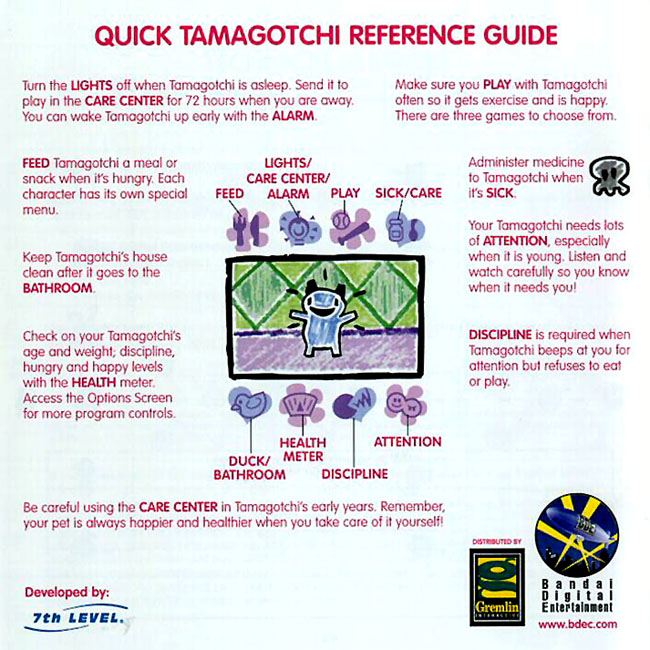 Tamagotchi - pedn vnitn CD obal