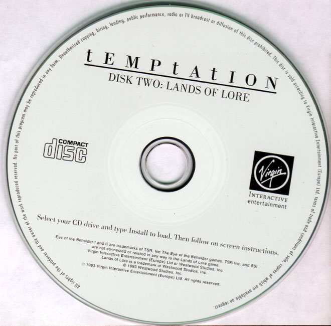 Temptation - CD obal