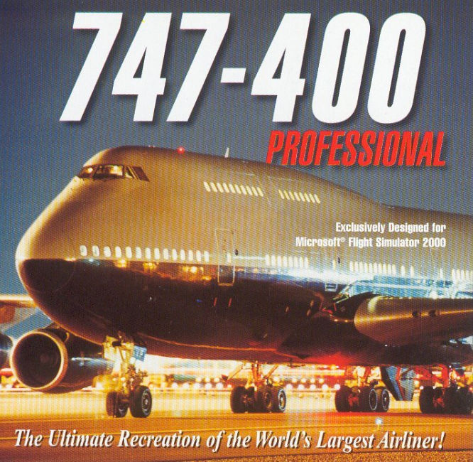 Microsoft Flight Simulator 2000: Boeing 747-400 Plugin - pedn CD obal