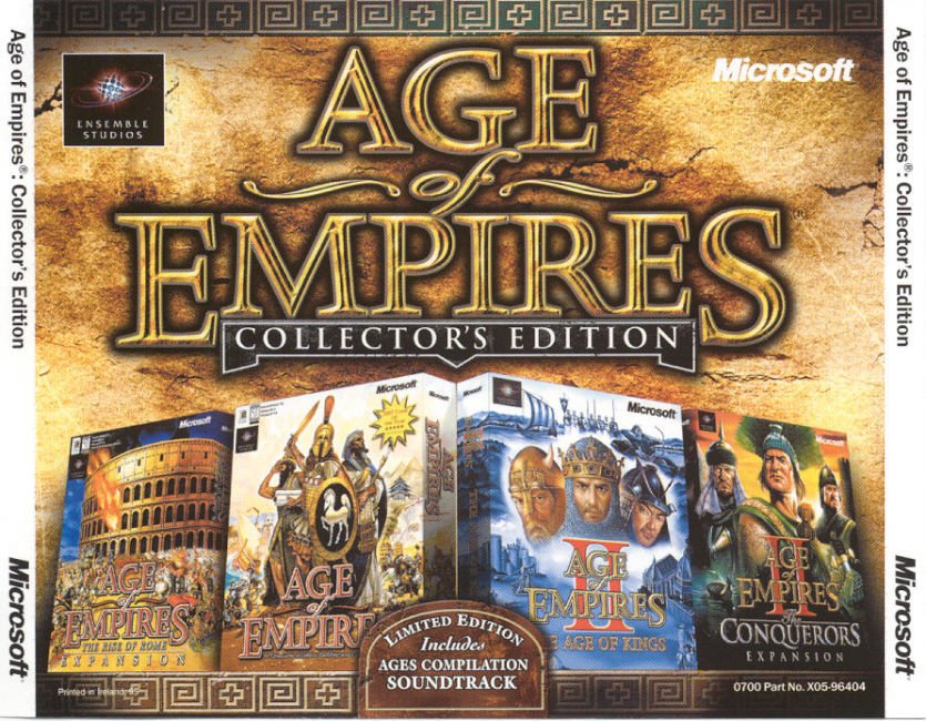 Age of Empires: Collector's Edition - zadn CD obal