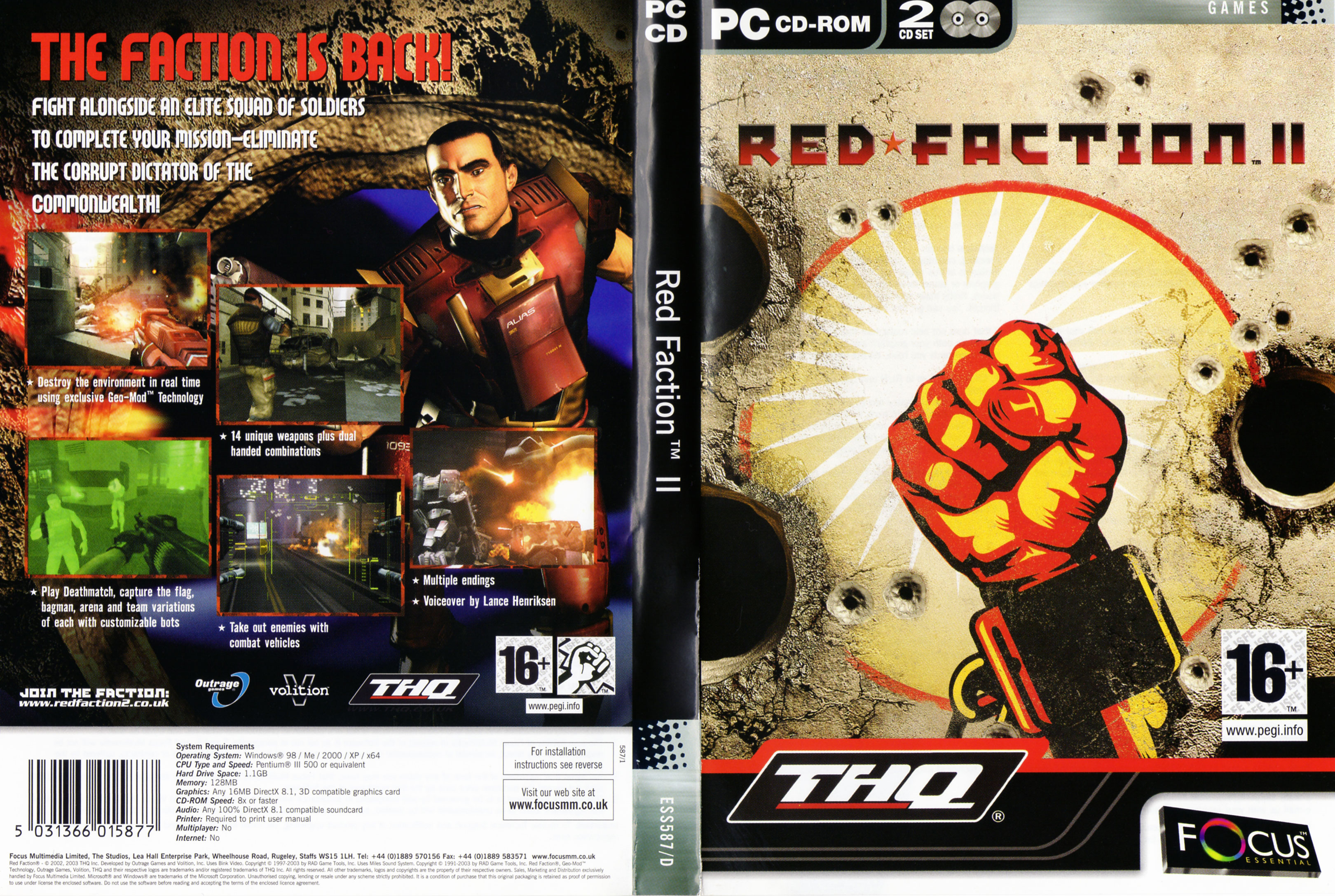 Red Faction 2 - DVD obal