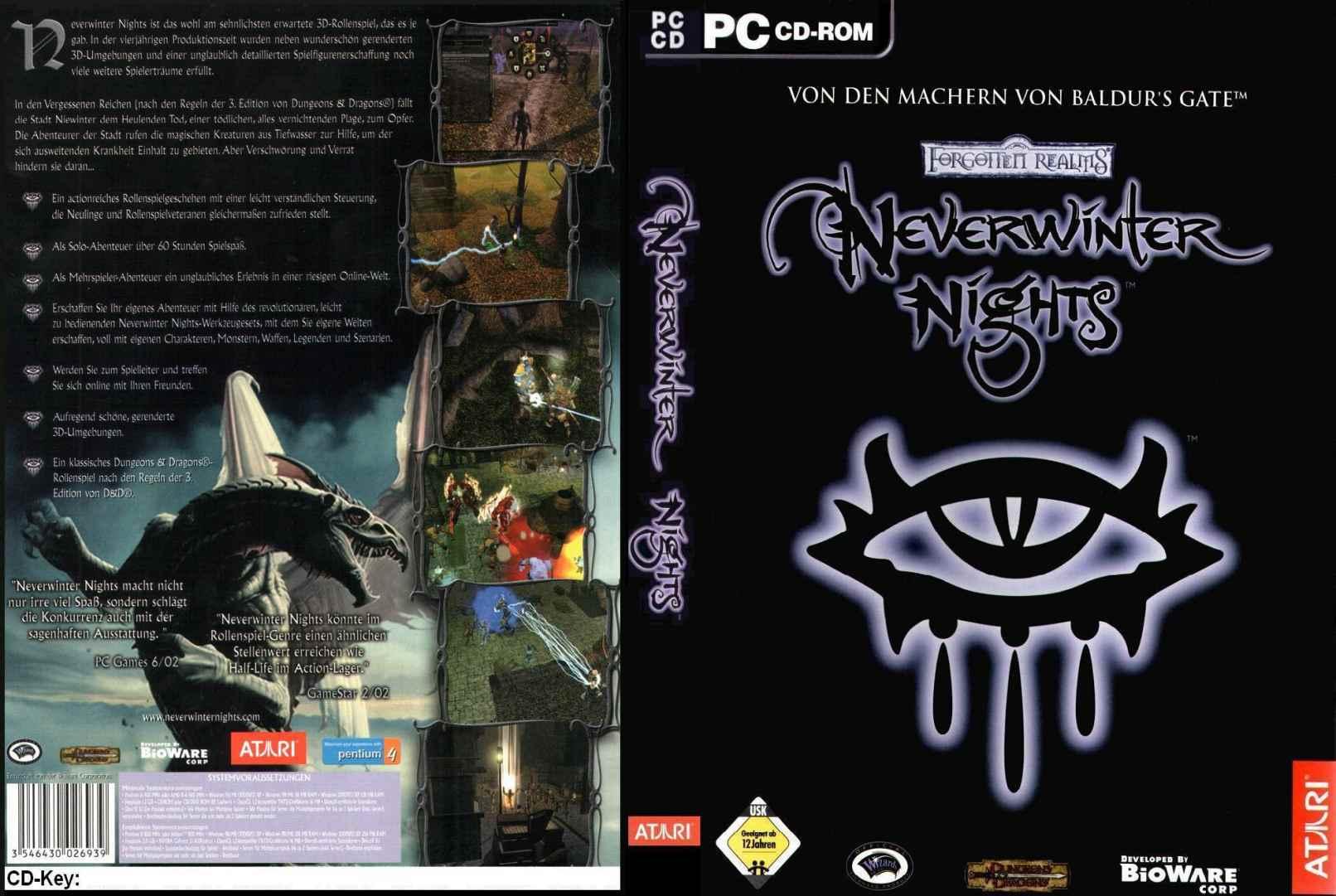 Neverwinter Nights - DVD obal
