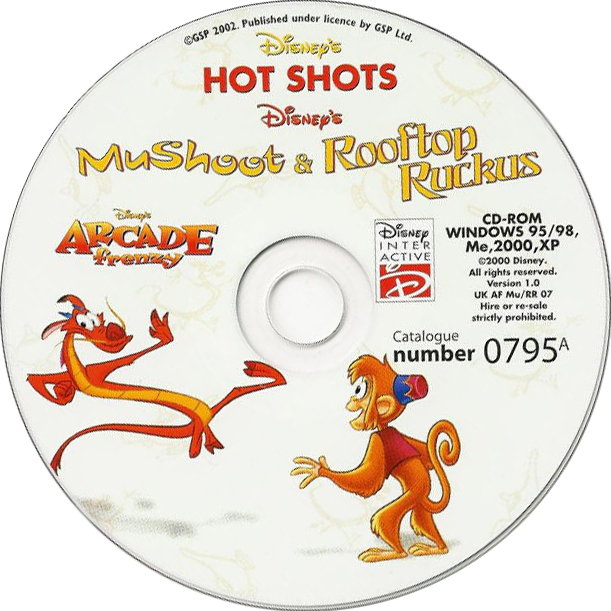 Disney's HOT SHOTS - Mushoot & Rooftop Ruckus - CD obal