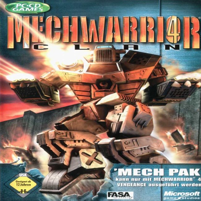 MechWarrior 4: Clan 'Mech Pak - pedn CD obal