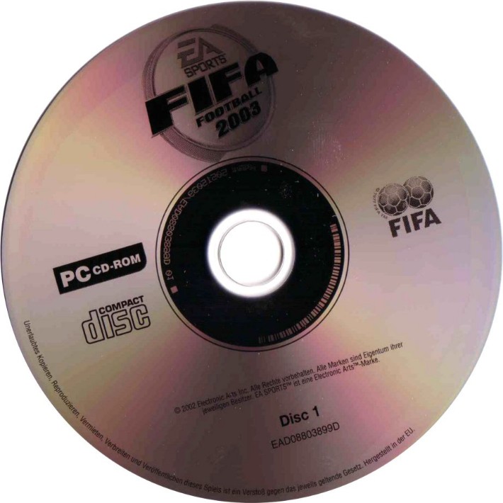 FIFA Soccer 2003 - CD obal