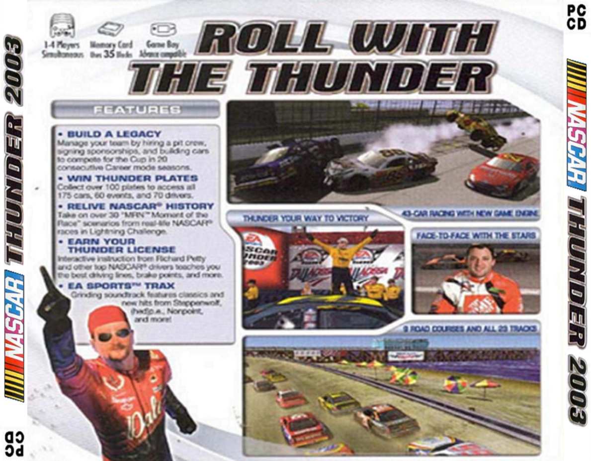 Nascar Thunder 2003 - zadn CD obal 2