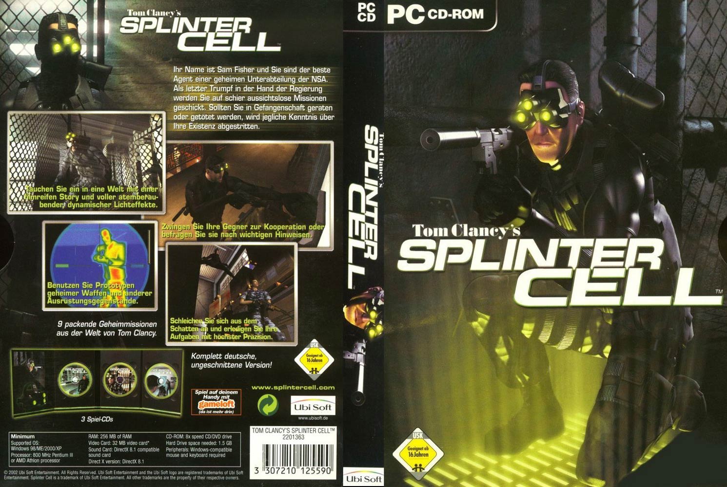 Splinter Cell - DVD obal