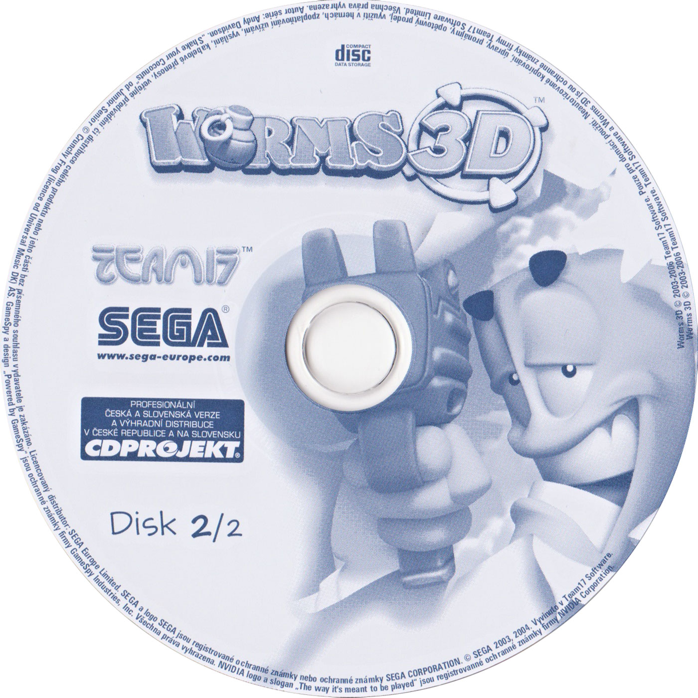 Worms 3D - CD obal 4