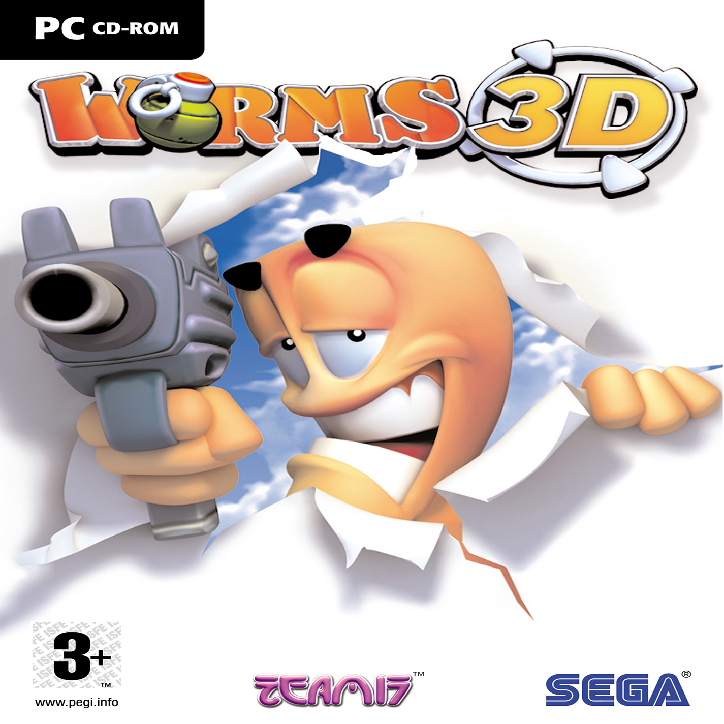 Worms 3D - pedn CD obal