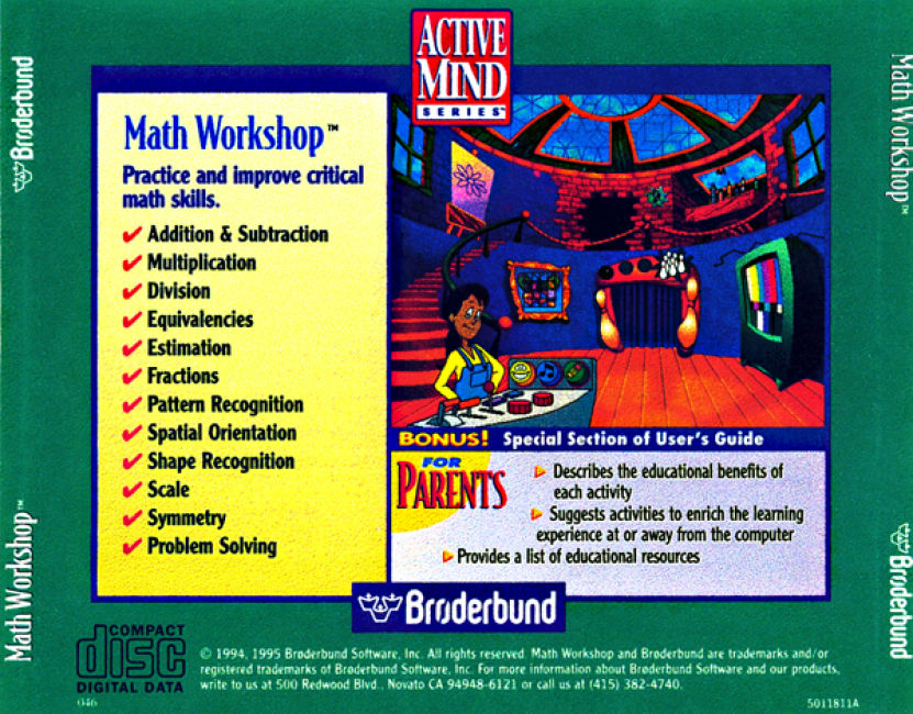 Math Workshop - zadn CD obal