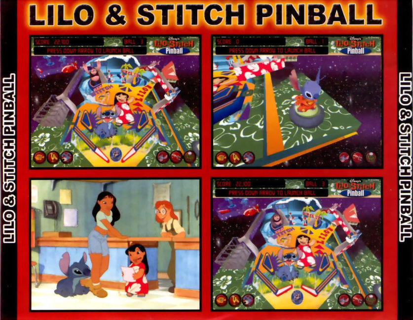 Lilo & Stitch Pinball - zadn CD obal