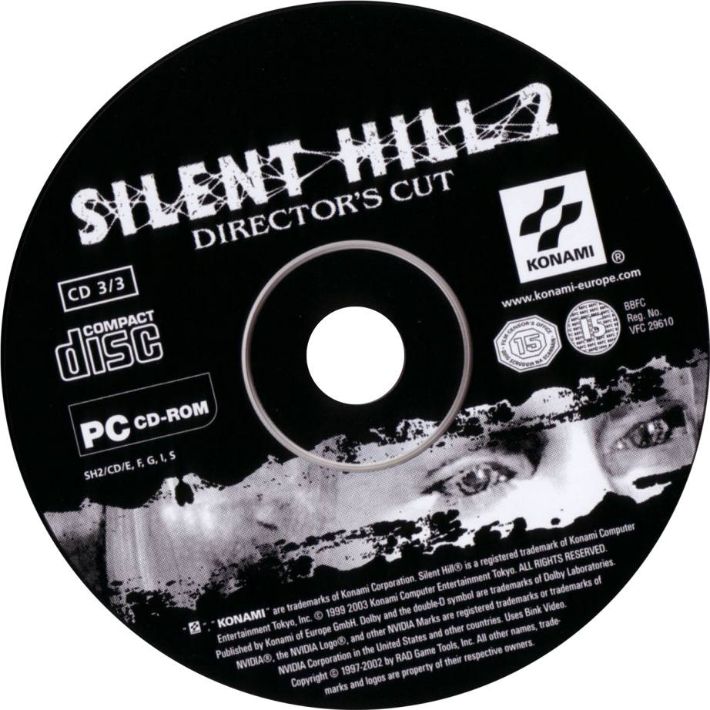 Silent Hill 2: Director's Cut - CD obal 3