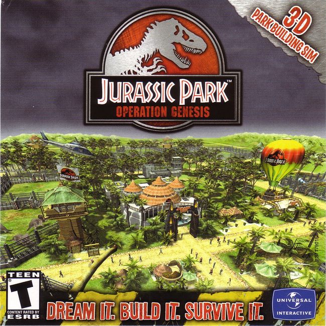 Jurassic Park: Operation Genesis - pedn CD obal 2